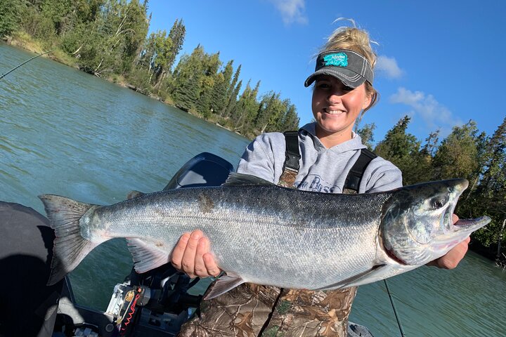 Full day Alaska Salmon Fishing on the Kenai Peninsula
