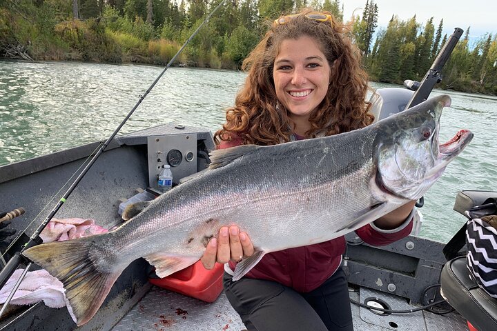 Full day Alaska Salmon Fishing on the Kenai Peninsula