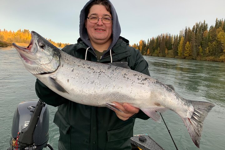 Full day Alaska Salmon Fishing on the Kenai Peninsula