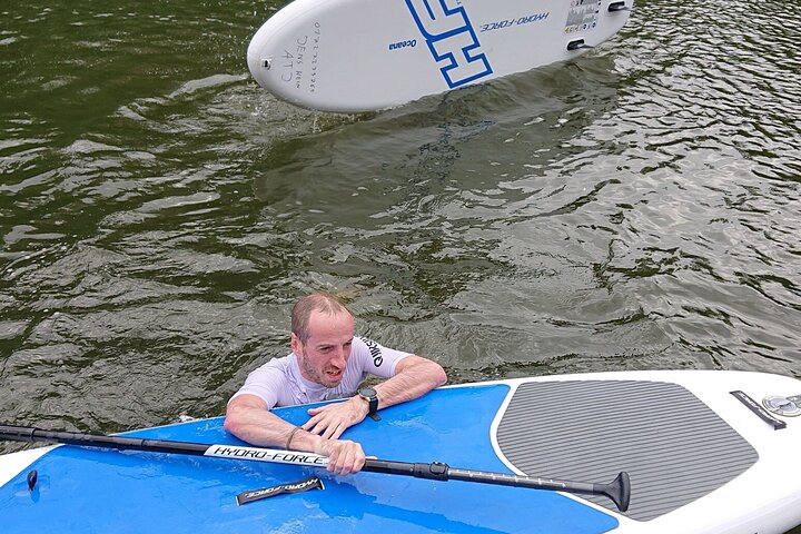 SUP BASIC COURSE Stuttgart Neckar Stand Up Paddling / Paddling Adventure Jones Tours