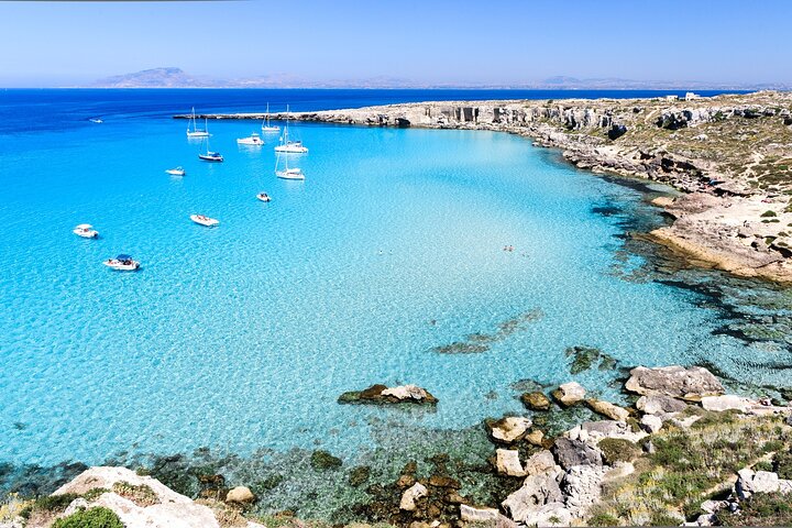 Boat Tour Egadi Day discover Favignana and Levanzo from Trapani
