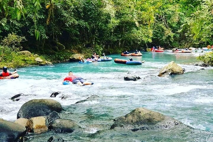 Rio Celeste Combo: River Tubing+Blue Waterfall+Exotic Wildlife