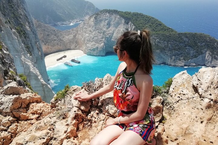 Zakynthos All Day Tour Shipwreck beach, view point-Blue Caves