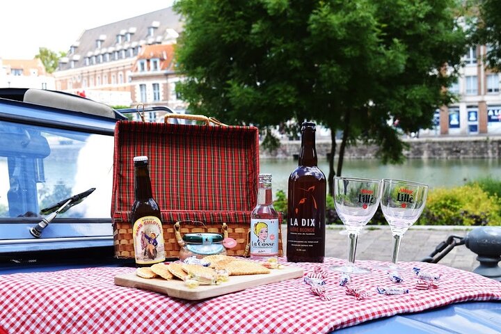1 Hour Private Lille Tour by Convertible 2CV with a Local Products Tasting
