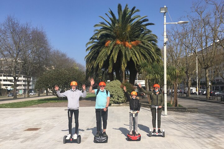 Unusual and ecological ride on a Segway and electric bike in Bayonne