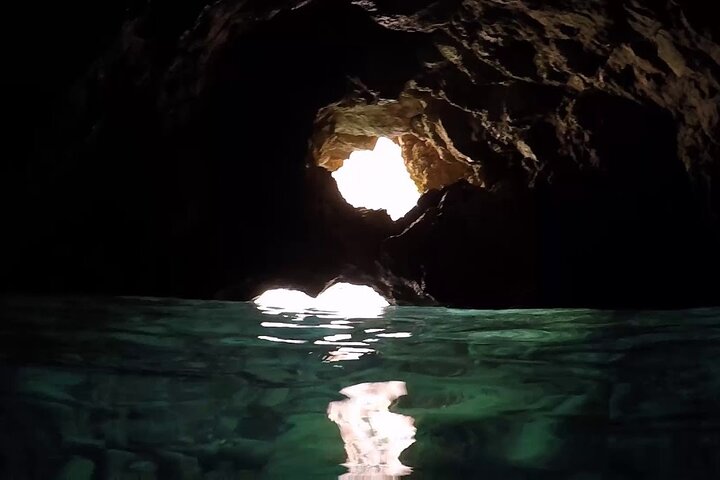 Kayak excursion in Jávea, Cala Granadella (Snorkeling) Caló, llop marí, ambolo