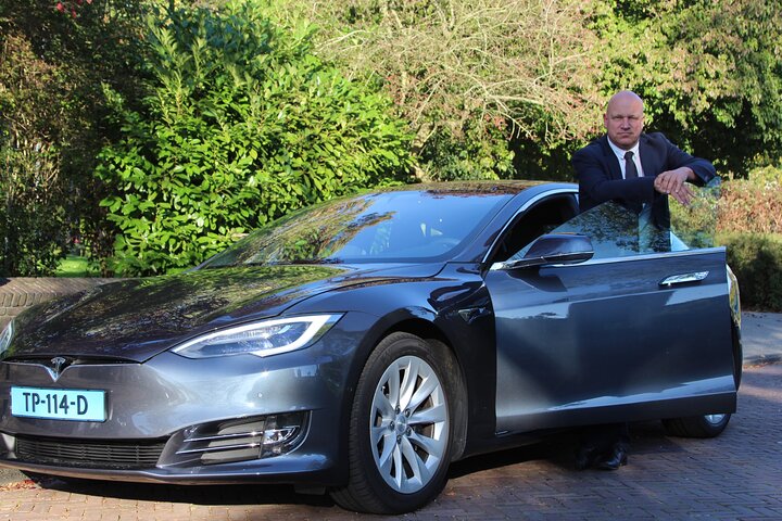 Private Flowerfield Tour in a smooth electric car from Leiden