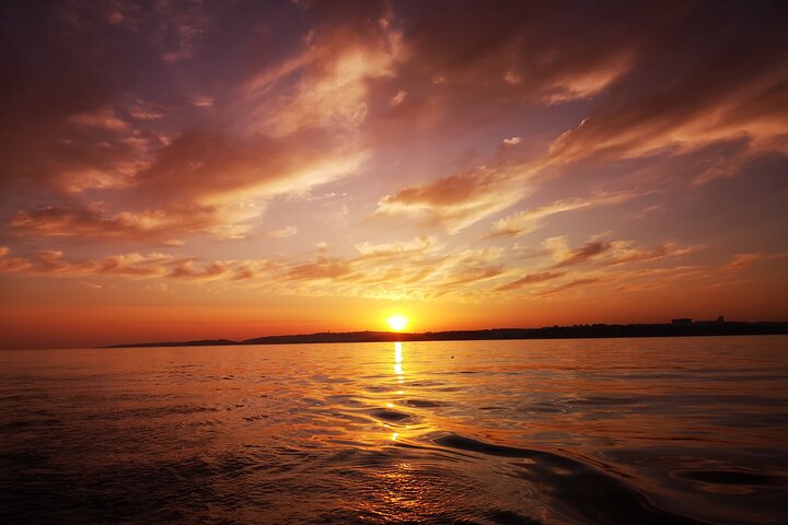 Sunset on a Luxury Sailing Yacht from Vilamoura (Max 12 Guests)