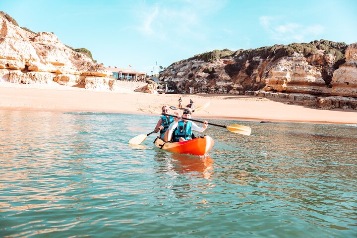 Albufeira: Sea Caves & Hidden Beaches Guided Kayak Tour