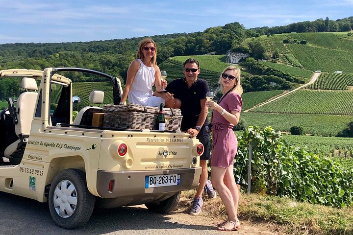 Guided tour of the Aÿ vineyard and Champagne tasting