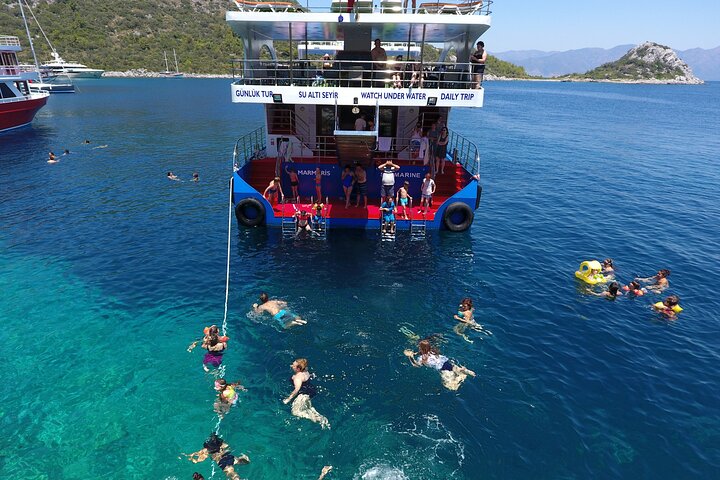 Full-Day Glass bottom Semi Submarine Cruise in Marmaris