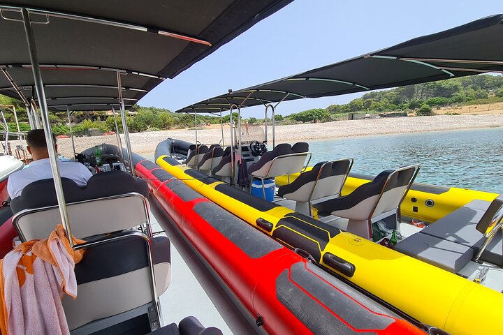 Blue cave & Hvar, 5 islands speed boat tour, luxuy seats in shade