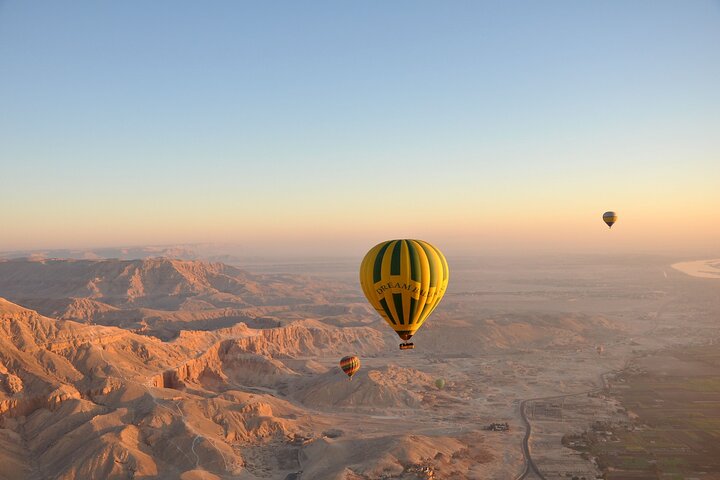 Sunrise Hot Air Balloon Over the Historical sites in Luxor