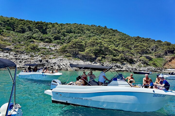 Small Group Blue Cave and Sunj Beach Boat Tour from Dubrovnik