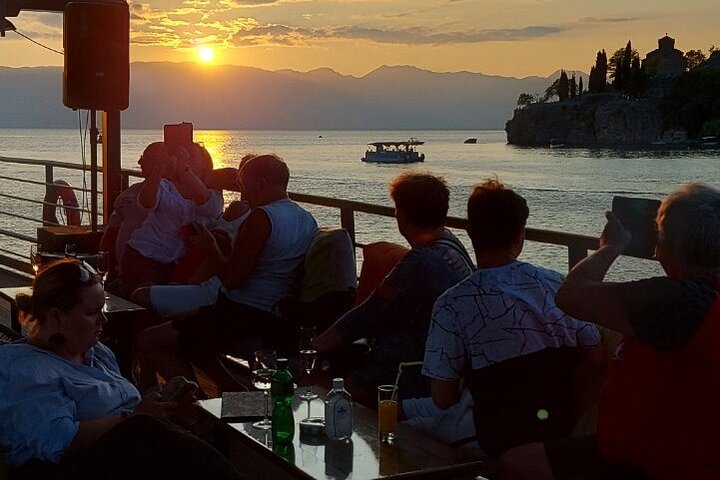 1.5 Hour Ohrid Lake Sunset Cruise