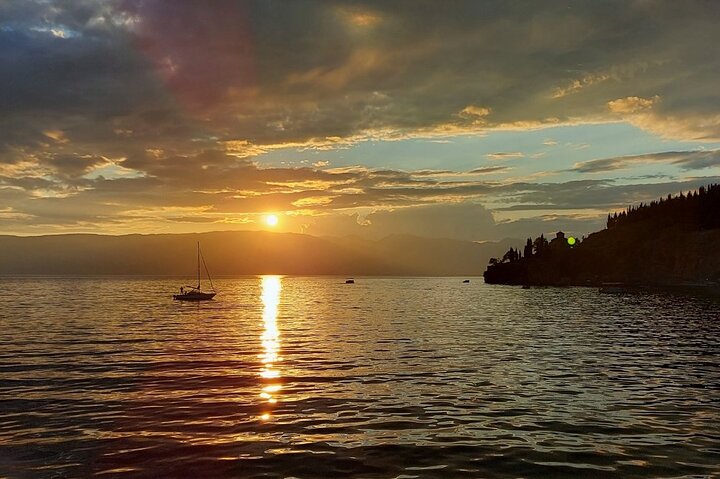 1.5 Hour Ohrid Lake Sunset Cruise