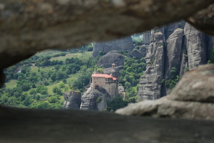 From Athens:Meteora Caves & Monasteries History Day Trip by Train