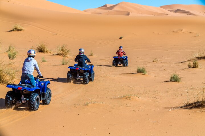 Quad Biking in Merzouga Dunes Desert Erg Chebbi