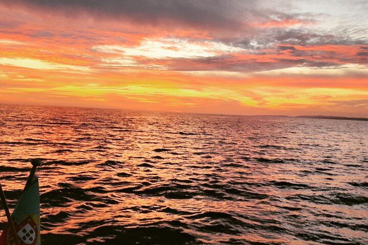 Sunset on a Luxury Sailing Yacht from Vilamoura (Max 12 Guests)