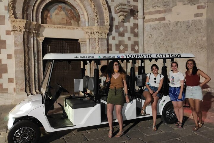 Sightseeing Tour of L'Aquila aboard an Electric Shuttle