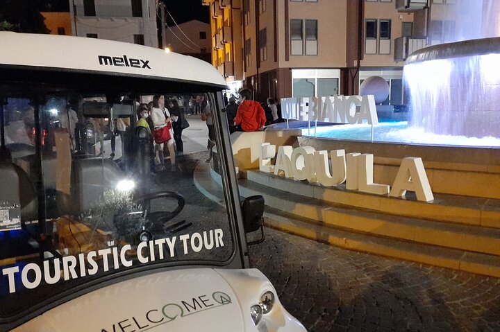 Sightseeing Tour of L'Aquila aboard an Electric Shuttle