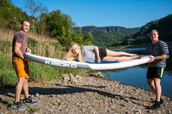 Stand up paddleboard and scooter tour in Bohemian Switzerland