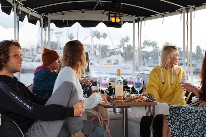 Luxury Shared E-Boat Cruise with Wine, Charcuterie & Sea Lions Spotting