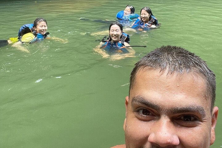 Cave, Waterfall and River Adventure in Charco Azul from San Juan