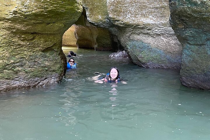 Cave, Waterfall and River Adventure in Charco Azul from San Juan