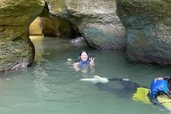 Cave, Waterfall and River Adventure in Charco Azul from San Juan