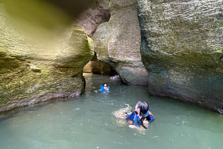 Cave, Waterfall and River Adventure in Charco Azul from San Juan