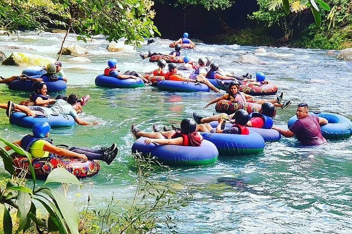 Rio Celeste Combo: River Tubing+Blue Waterfall+Exotic Wildlife