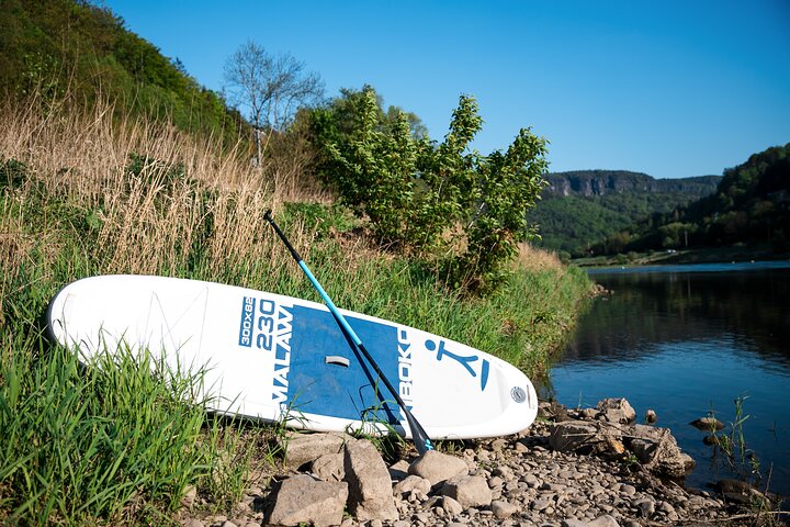 Stand up paddleboard and scooter tour in Bohemian Switzerland
