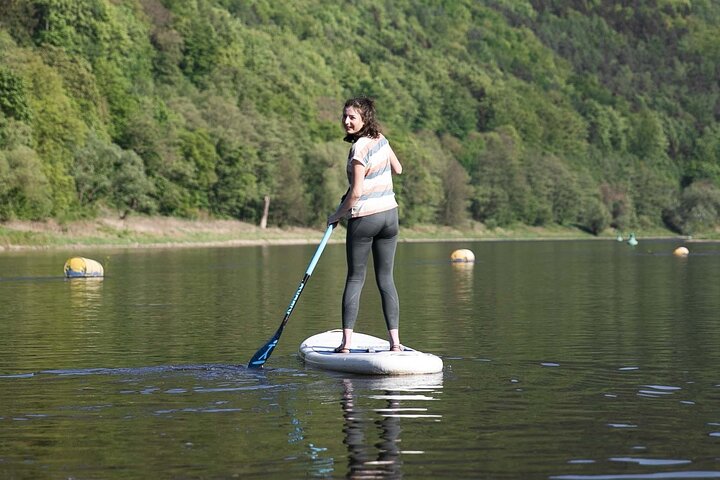 Stand up paddleboard and scooter tour in Bohemian Switzerland