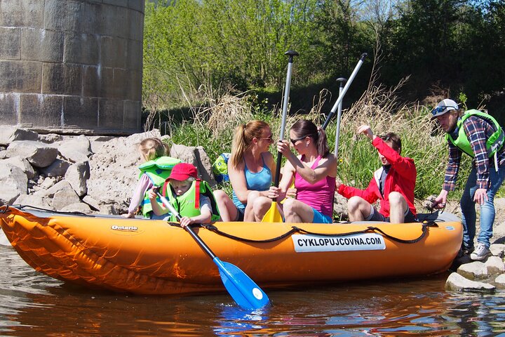 Raft on the Elbe river from Děčín to Bad Schandau