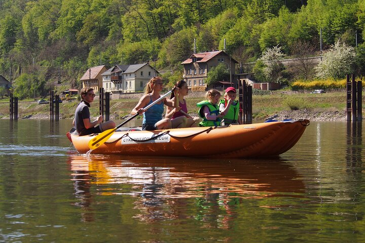 Raft on the Elbe river from Děčín to Bad Schandau