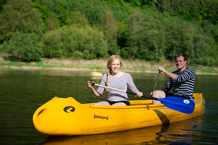 Canoeing on the Elbe river Děčín to Schmilka