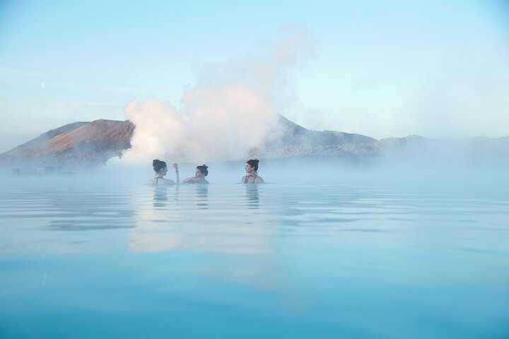 Blue Lagoon Admission with Mask, Drink, Transfers from Reykjavik