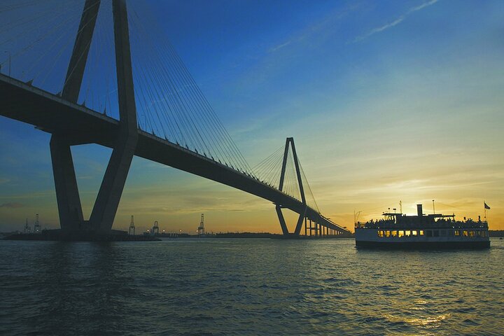 Charleston Harbor Live Narrated History Day or Sunset Boat Cruise