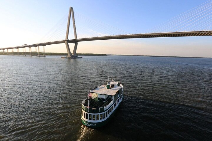 Charleston Harbor Live Narrated History Day or Sunset Boat Cruise