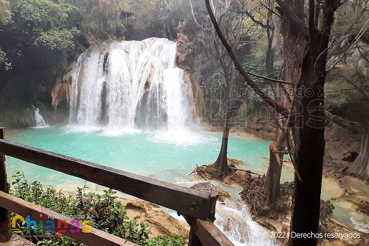Cascadas el Chiflon (Bridal Veil) and Montebello Lakes from Tuxtla Gutierrez
