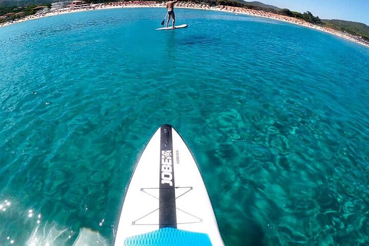 Excursion to the wild beach of Galenzana in Sup and Canoe