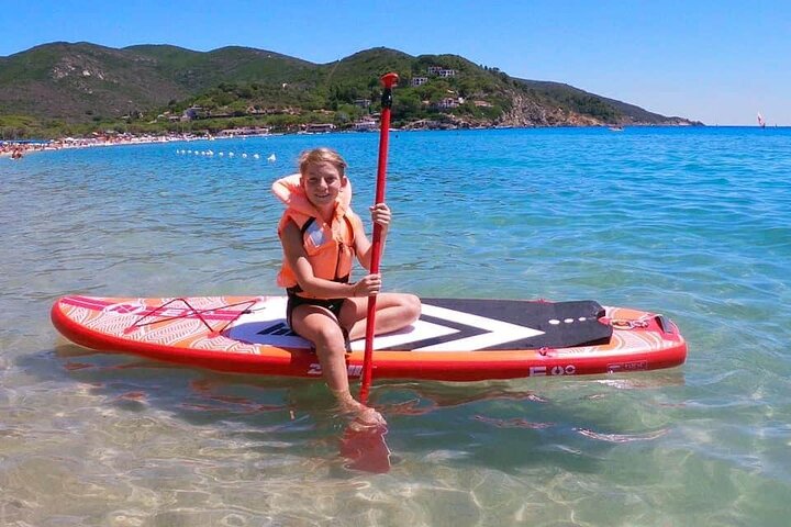 Excursion to the wild beach of Galenzana in Sup and Canoe