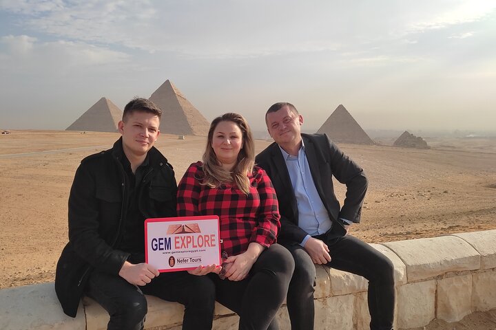 Half Day Tour Giza Pyramids &Great Sphinx with Private Tour Guide