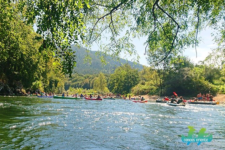 Canoeing down the Sella River