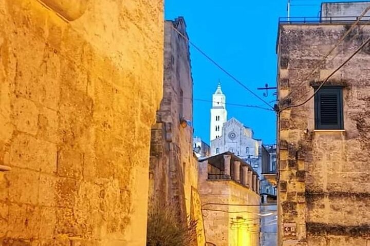 Matera by Night. Entrance fees included Cave House and Rock Church.