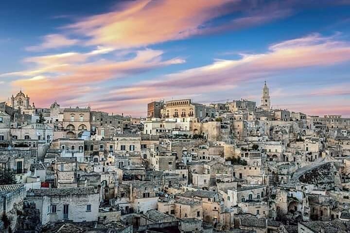 Matera by Night. Entrance fees included Cave House and Rock Church.