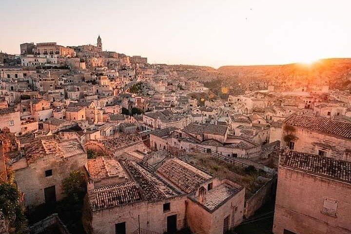 Matera by Night. Entrance fees included Cave House and Rock Church.
