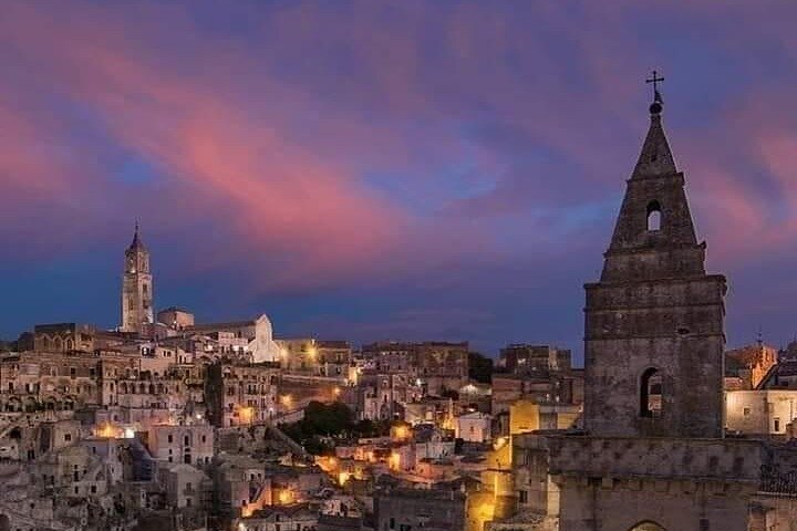 Matera by Night. Entrance fees included Cave House and Rock Church.