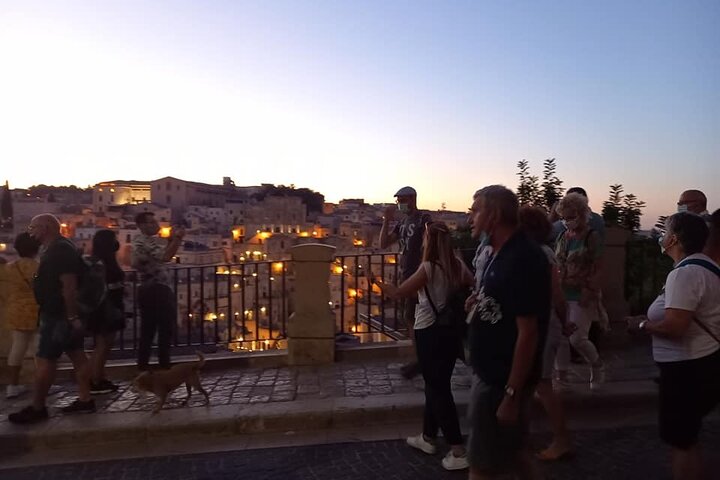 Matera by Night. Entrance fees included Cave House and Rock Church.